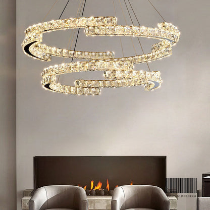 Double Irregularity Ring  LED Chandelier