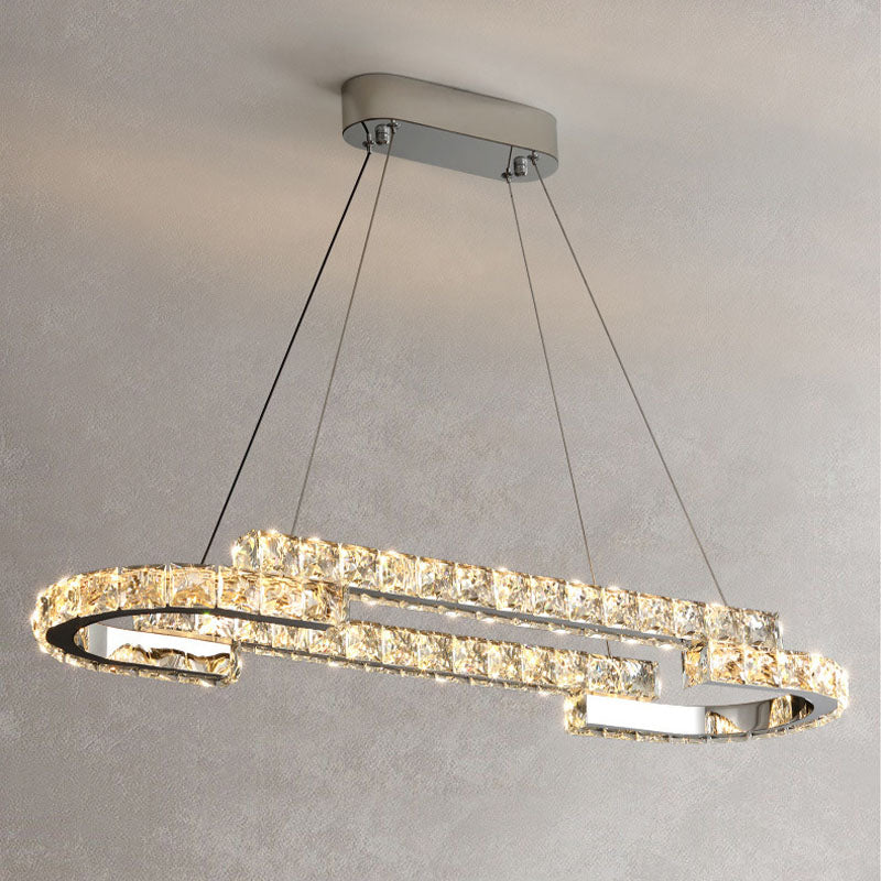 One Ring Oval  LED Chandelier