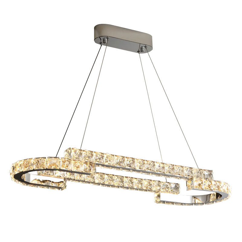 One Ring Oval  LED Chandelier