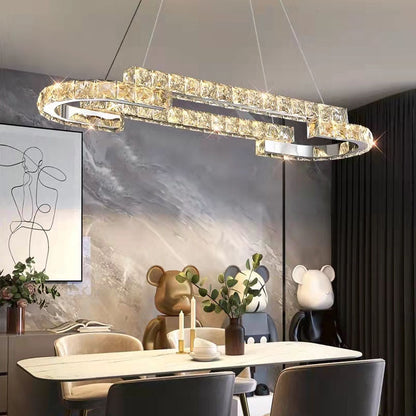 One Ring Oval  LED Chandelier