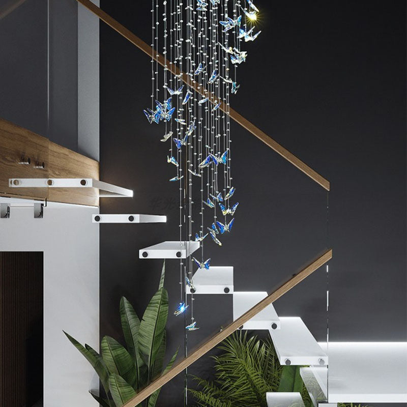 Butterfly Shape Crystal Chandelier - Ceiling Light