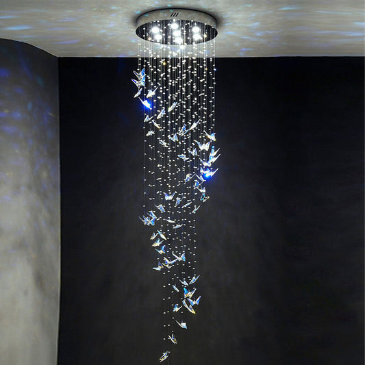 Butterfly Shape Crystal Chandelier - Ceiling Light