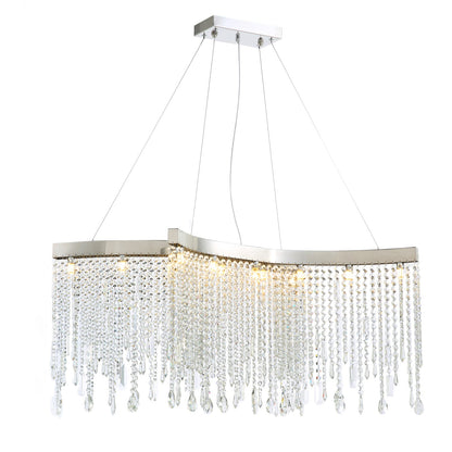 Tassels Linear Crystal Chandeliers Lights