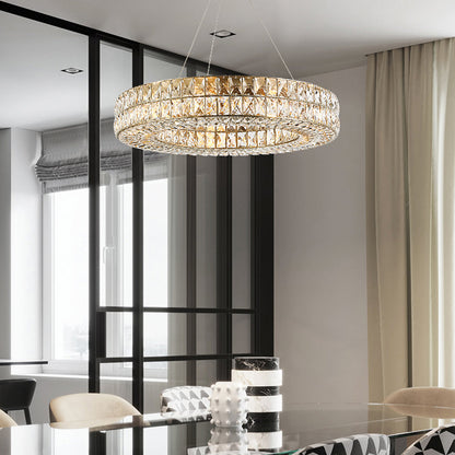 Luxury Style One Ring Crystal Chandelier - Living room