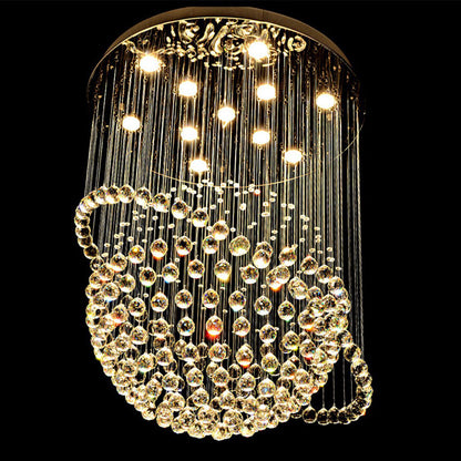 Modern Star Sphere Rain Drop Chandelier with Orbit