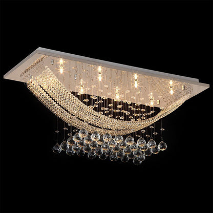 Boat Shape Luxury Crystal Chandelier - Modern Ceiling Light