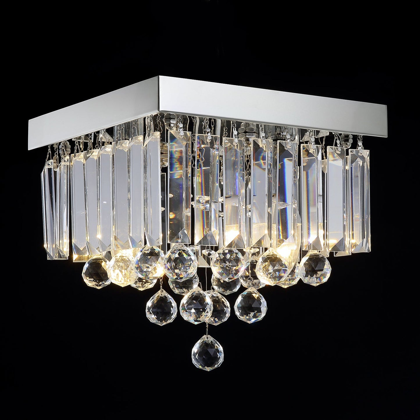 Modern Crystal Raindrop Ceiling Lighting