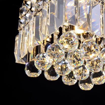 Small Square Hallway Crystal Chandelier - Ceiling Light