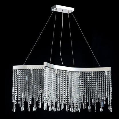 Tassels Linear Crystal Chandeliers Lights