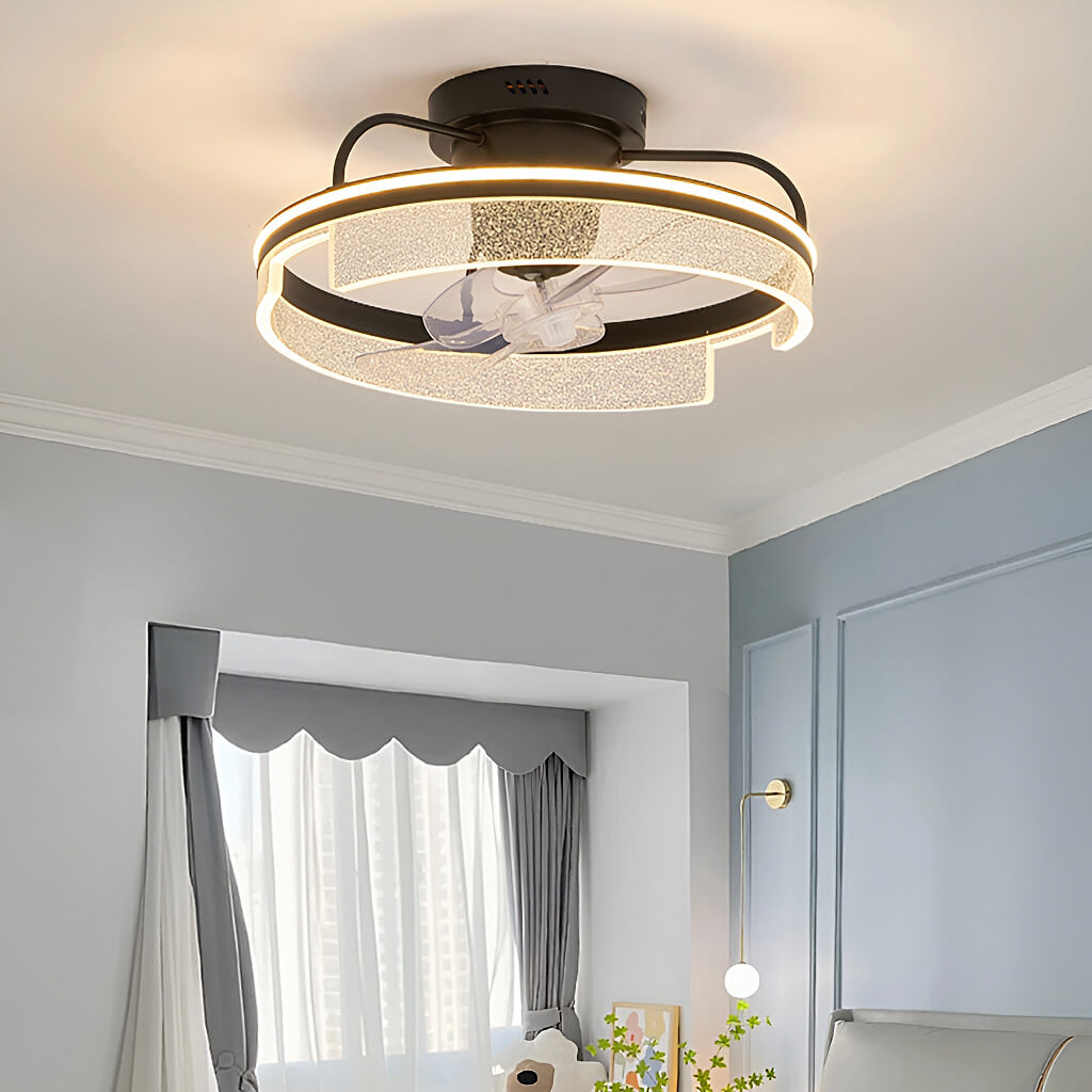 360° LED Ceiling Fan with Lights and Remote Control