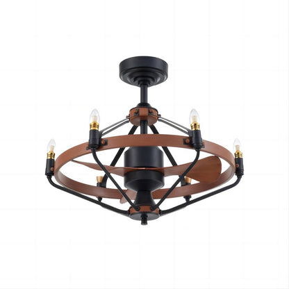 Caged Ceiling Fans with Lights