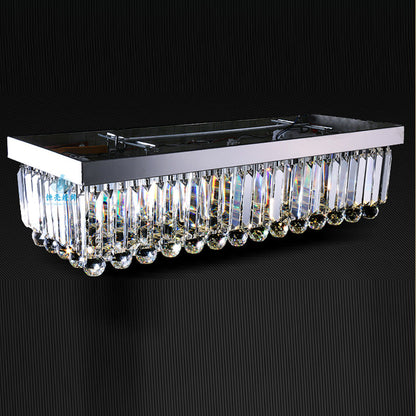 Rectangular Raindrop Crystal Chandelier - Ceiling Light