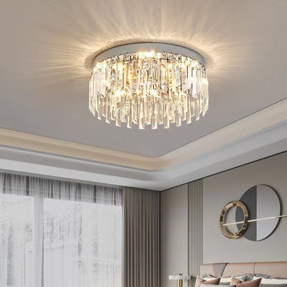 Modern Irregular Crystal Flush Mount Ceiling Light