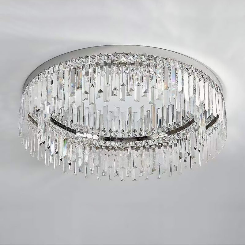 Modern Irregular Crystal Flush Mount Ceiling Light