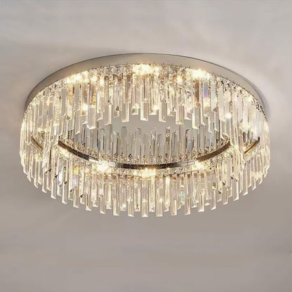 Modern Irregular Crystal Flush Mount Ceiling Light