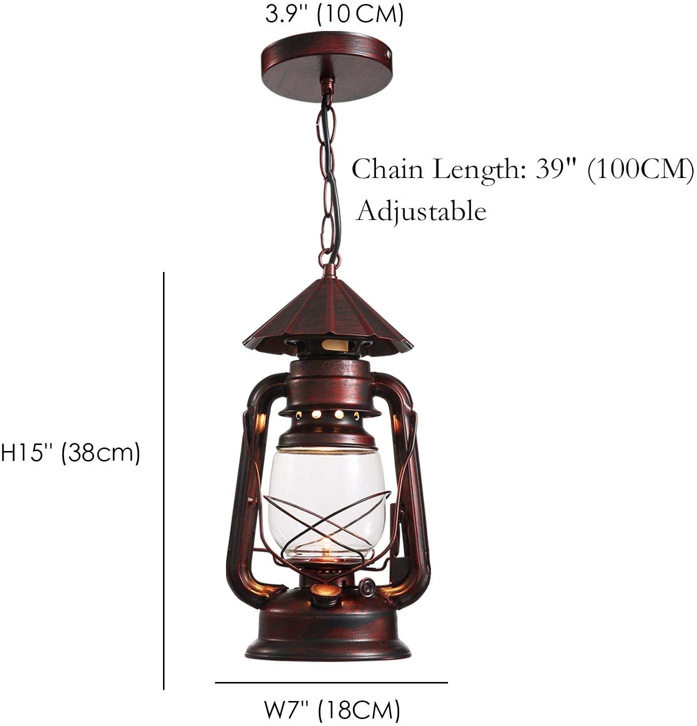 Rustic Lantern Pendant Lighting