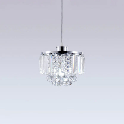 Clear Crystal  Linear Pendant Light