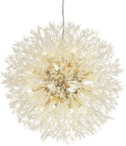 Crystal Chandelier,Modern Chandeliers,Gold Dandelion Firework Chandelier,G9 Pendant Light Fixtures for Dining Room Bedroom Living Room Foyer, Entryway, Kitchen,16-Lights