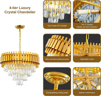 Modern Crystal Chandeliers for Dining Room