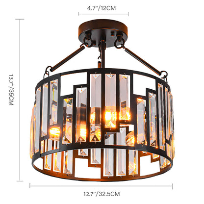 American Style Iron Pendant Lamp Ceiling Light