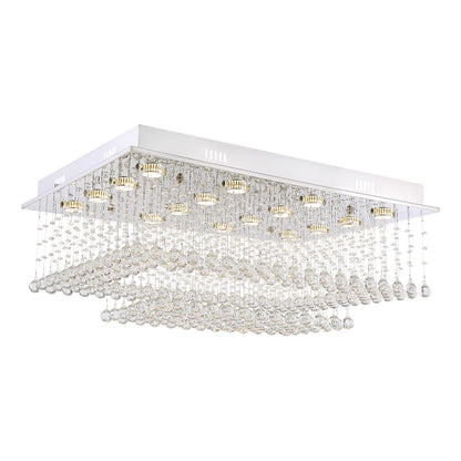 Rectangular Multi layer Cloud Design Crystal Chandelier