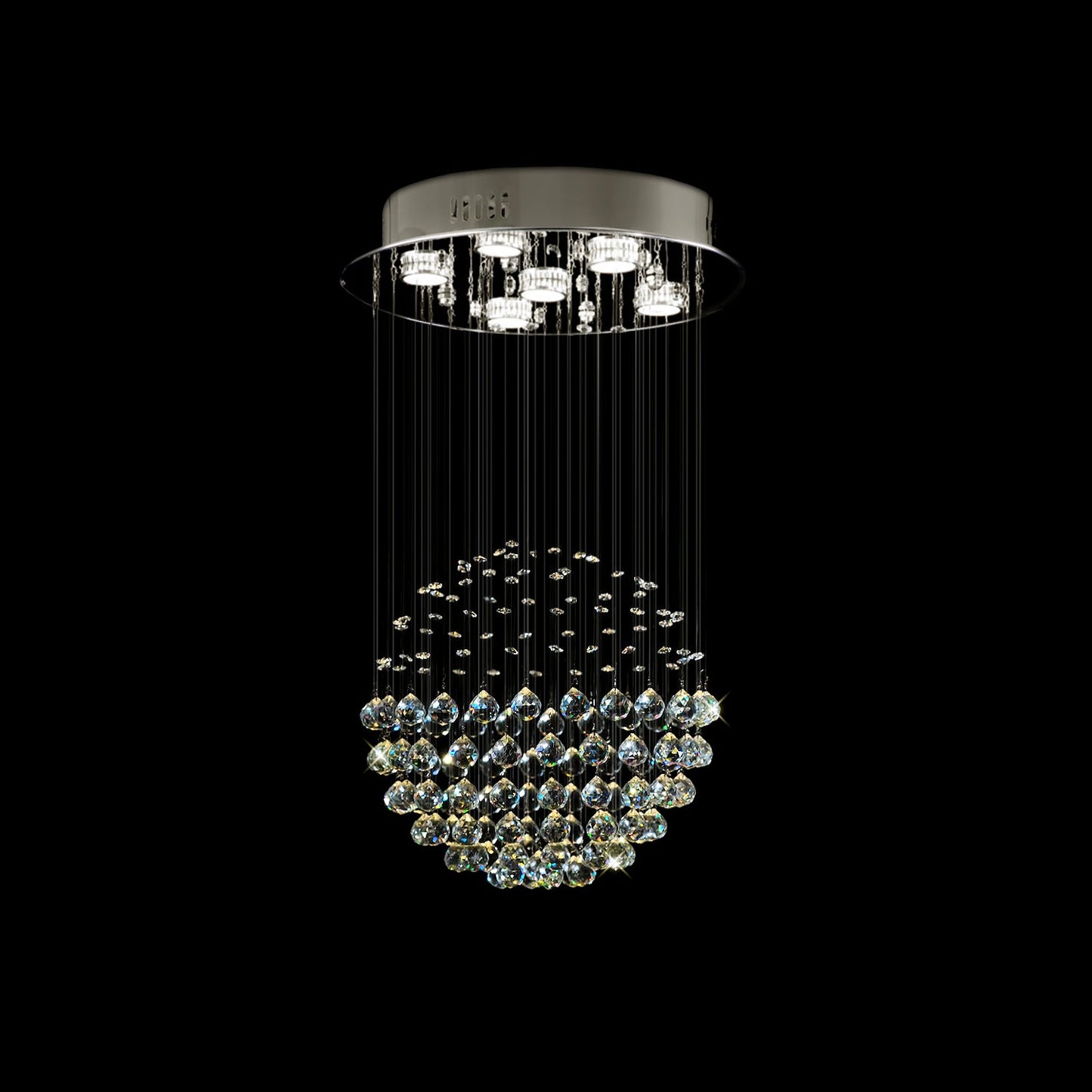 Sphere Raindrop Crystal Chandelier Ceiling Lights - Dining Room