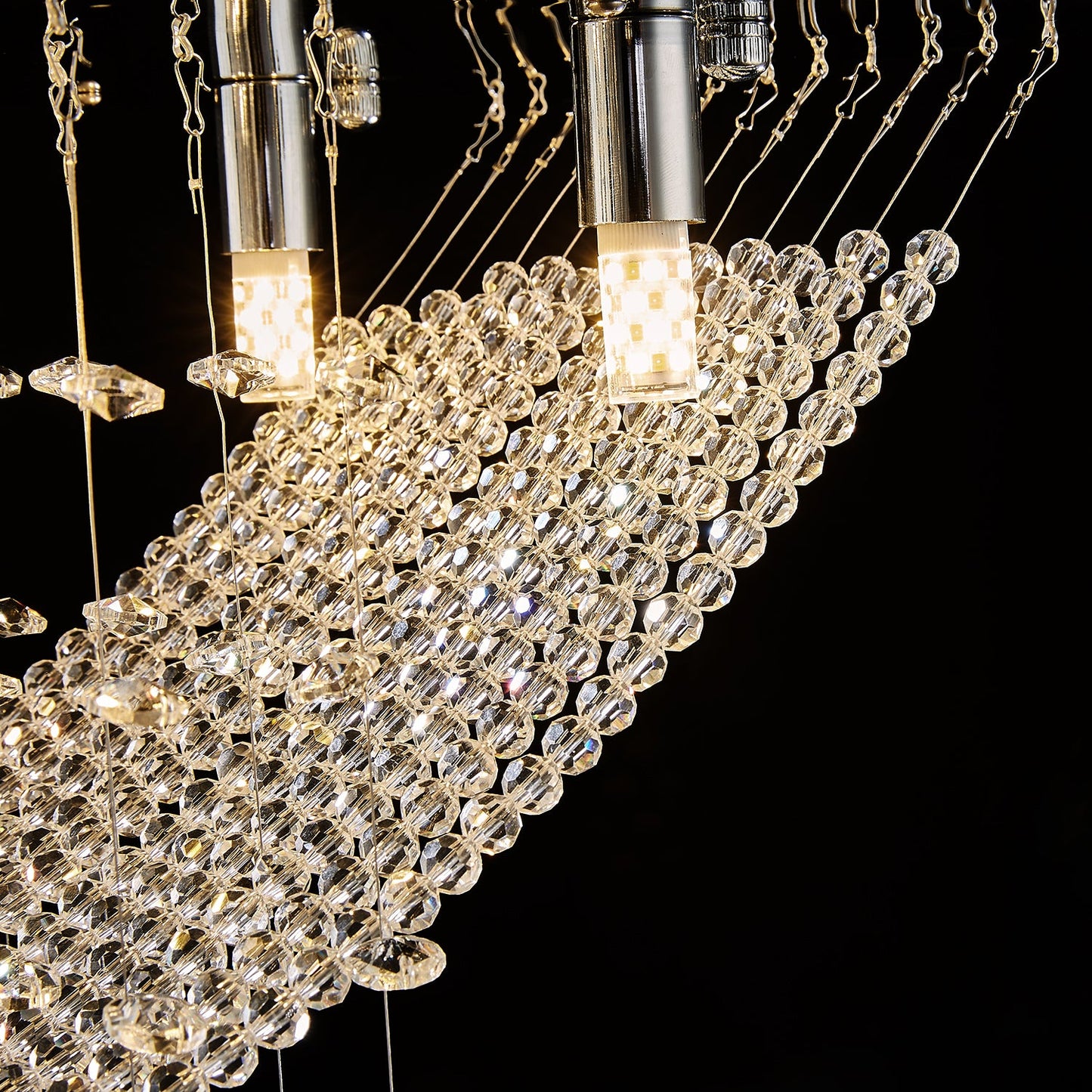 Boat Shape Luxury Crystal Chandelier - Modern Ceiling Light