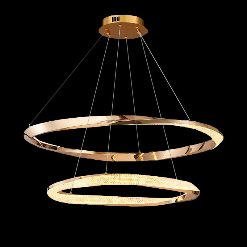 Gold Multi-layer Ring Chandelier