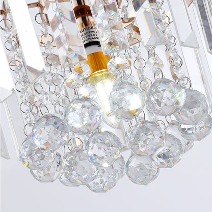 Clear Crystal  Linear Pendant Light