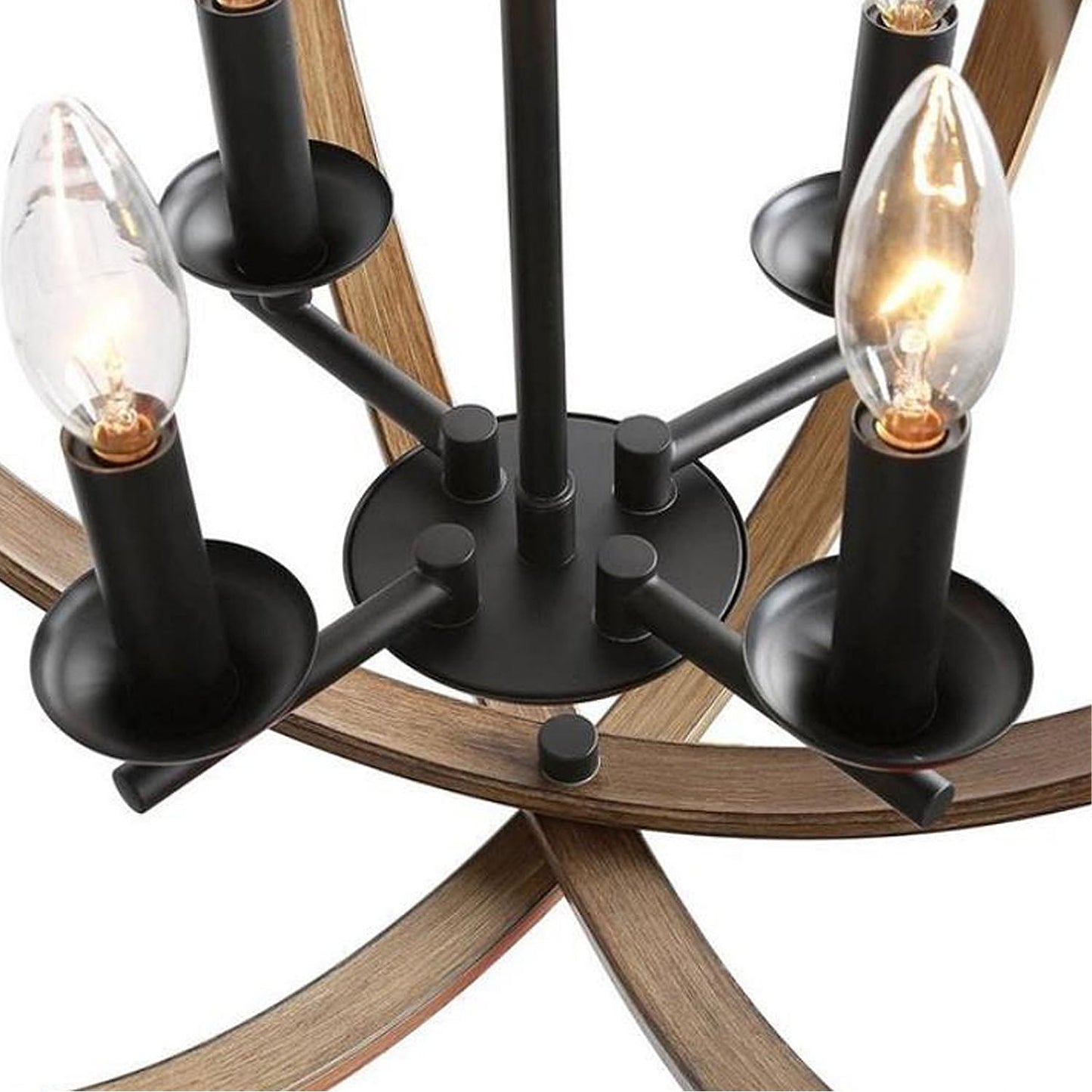 Dark Bronze Orb Chandelier