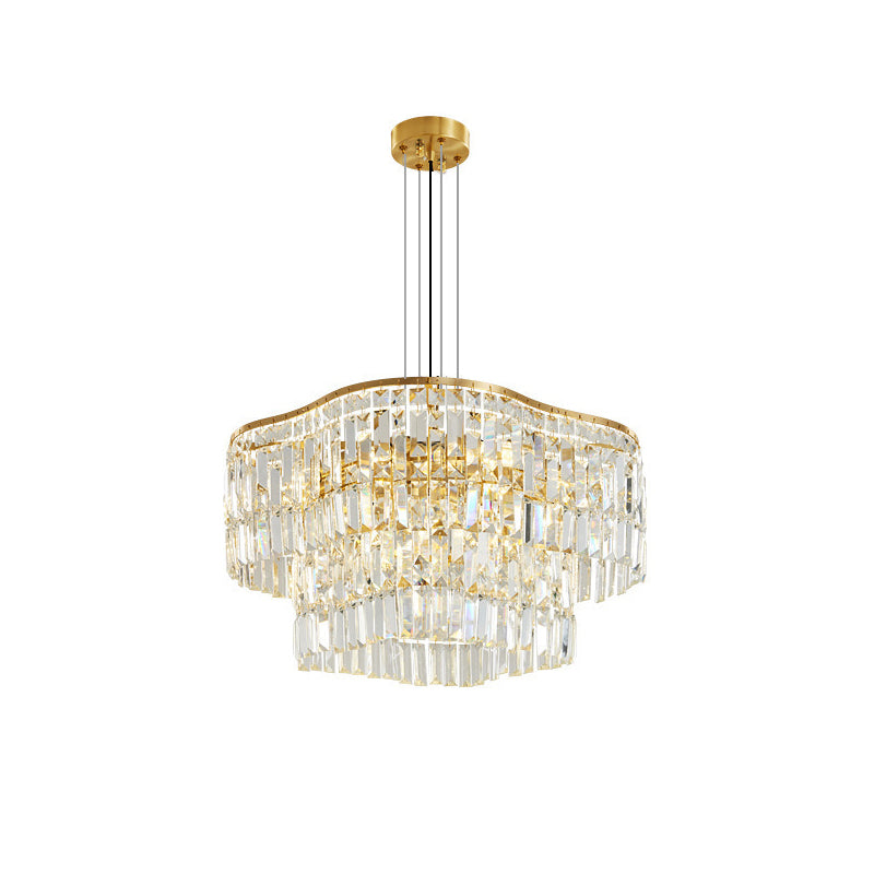 Modern Luxury Gold Crystal  Chandelier