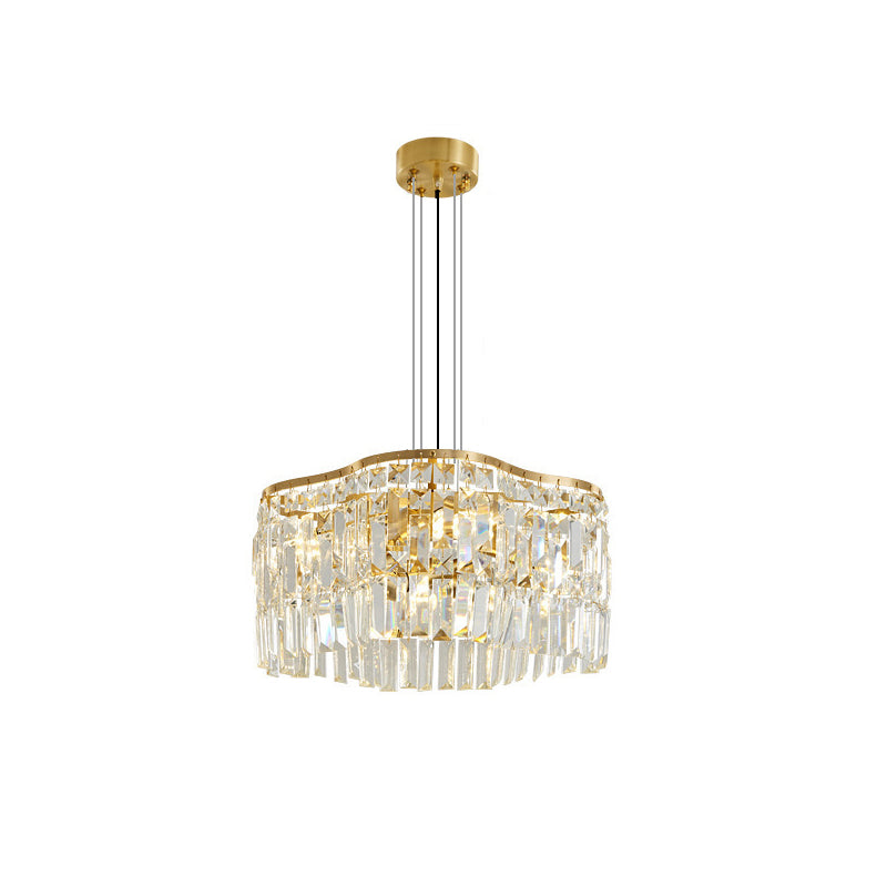 Modern Luxury Gold Crystal  Chandelier