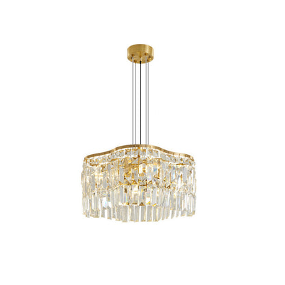 Modern Luxury Gold Crystal  Chandelier