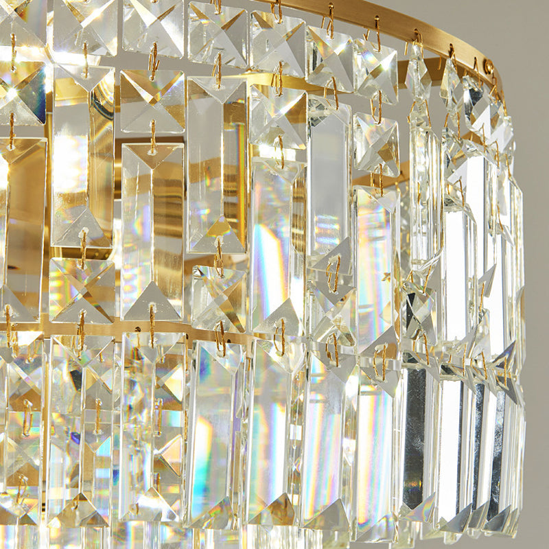 Modern Luxury Gold Crystal  Chandelier