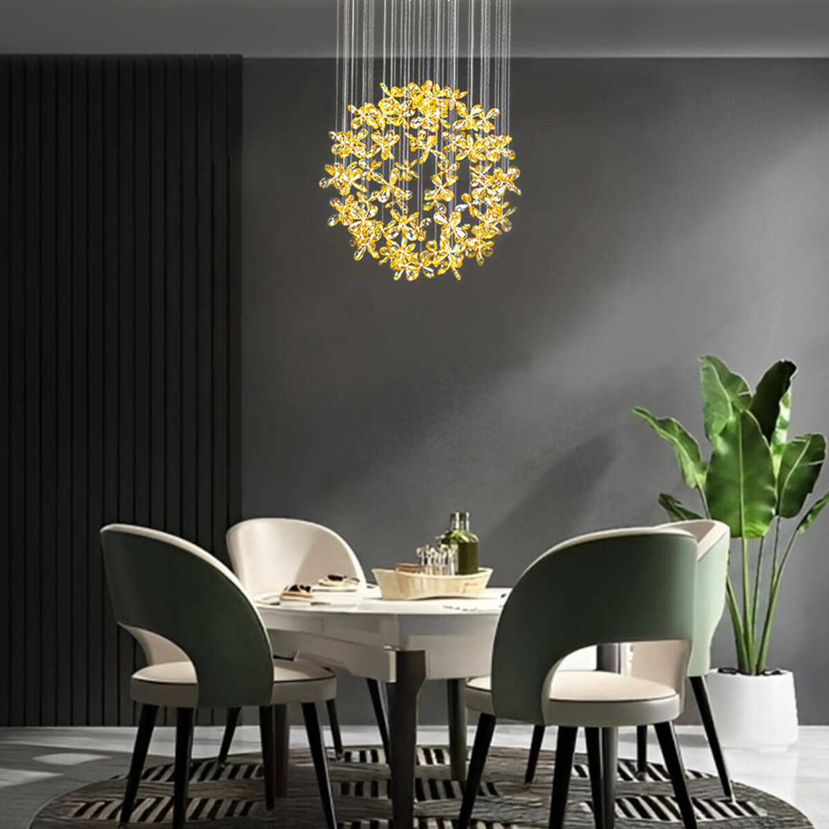 Restaurant Crystal Chandelier Circular Living Room Chandelier