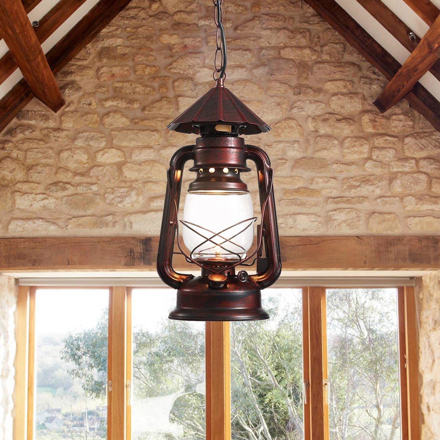 Rustic Lantern Pendant Lighting