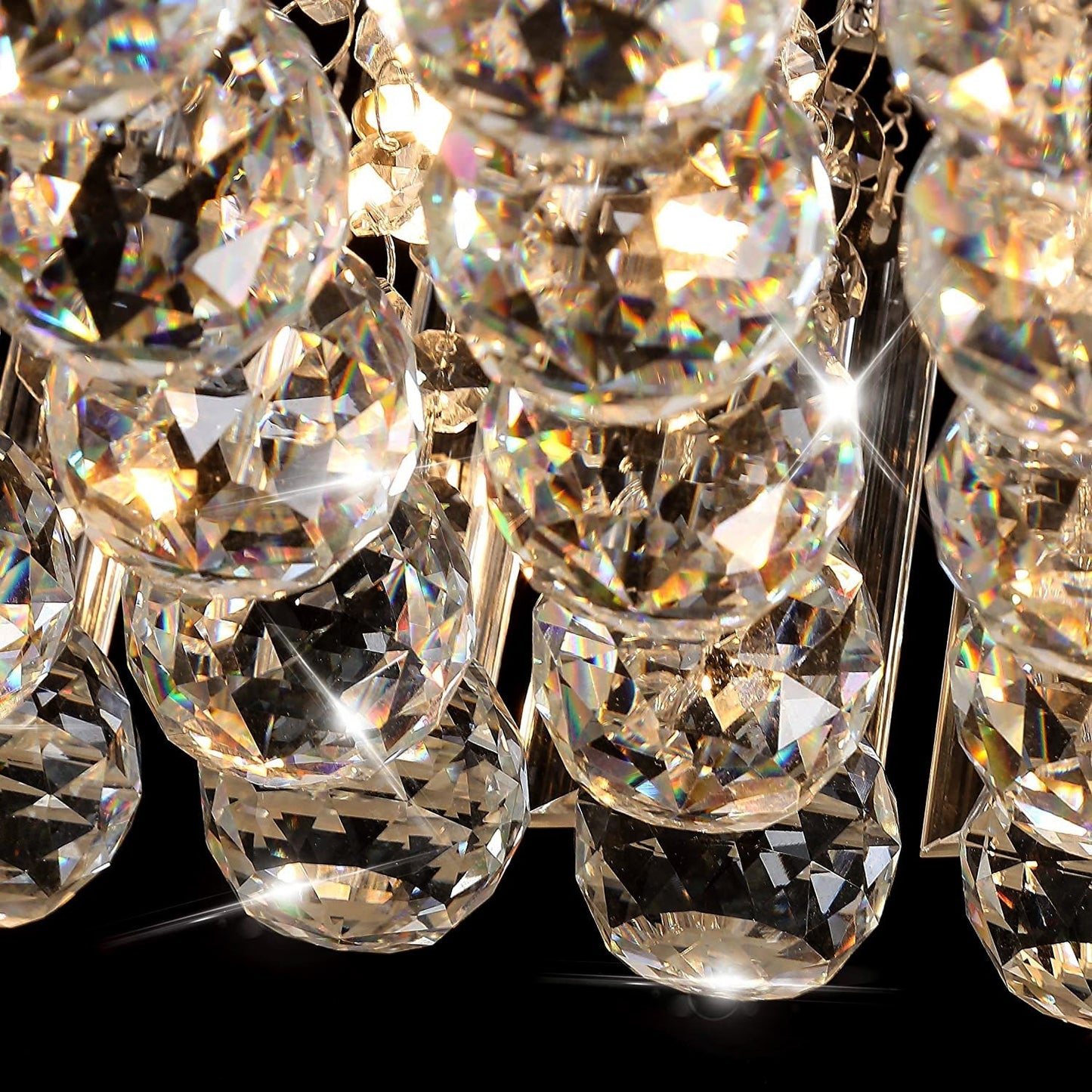 Square Raindrop Crystal Chandelier - Ceiling Light