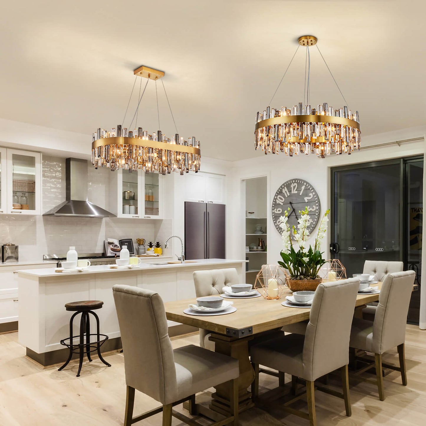 Alora Luxury Glod Crystal Chandelier