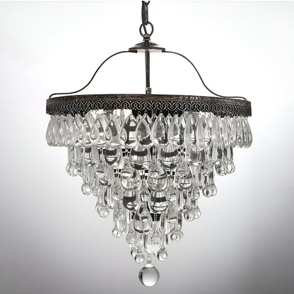 Modern Vintage Grape Crystal Chandelier