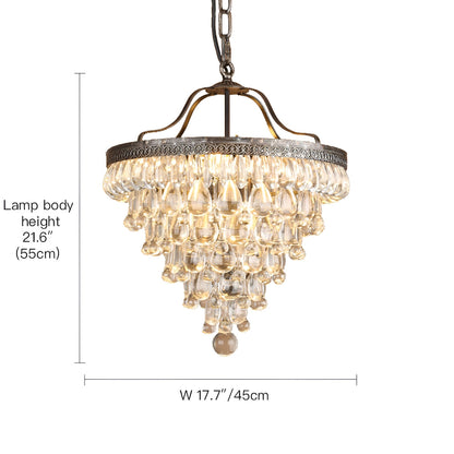 Modern Vintage Grape Crystal Chandelier