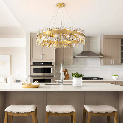 Aurum Luxury Gold Crystal Chandelier