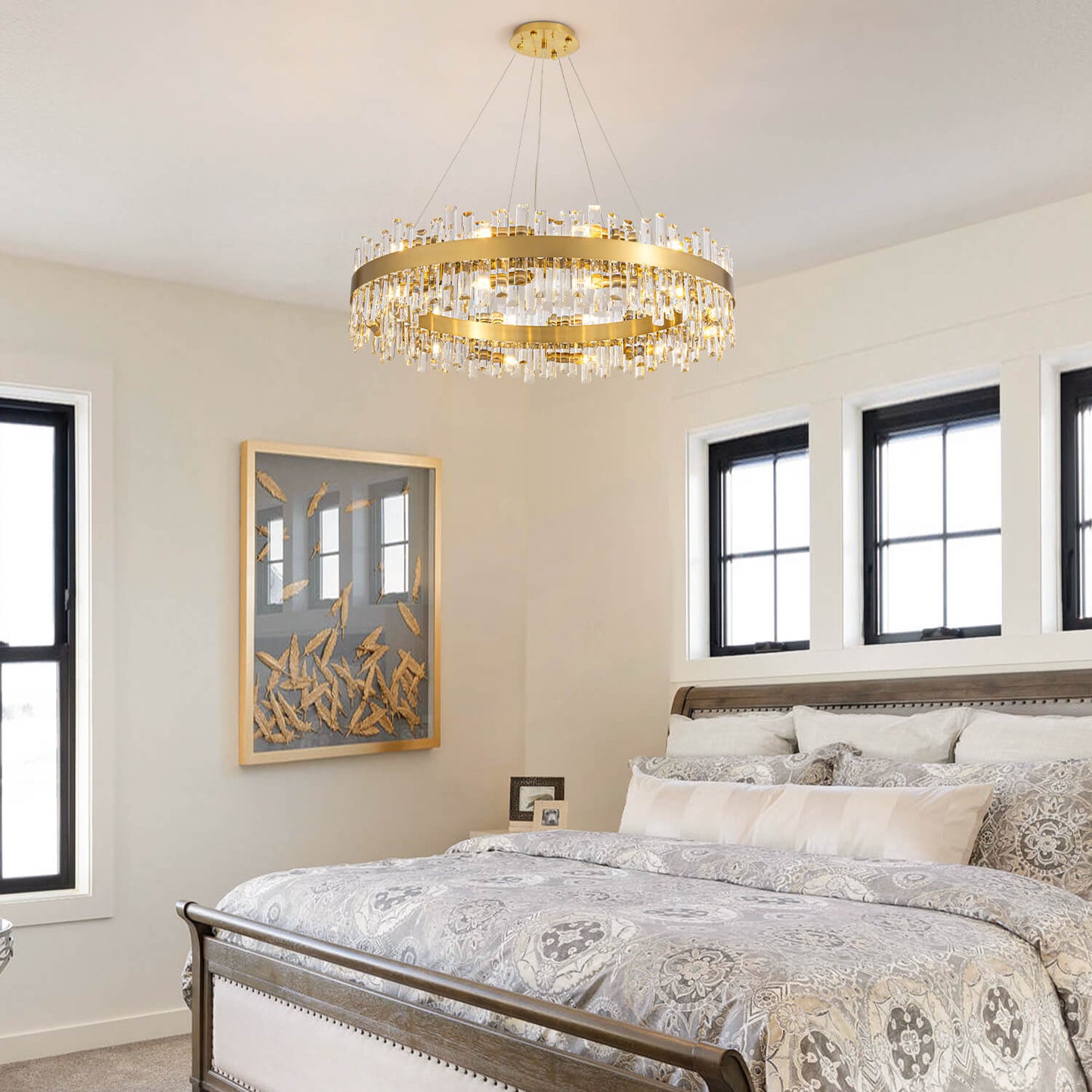 Aurum Luxury Gold Crystal Chandelier