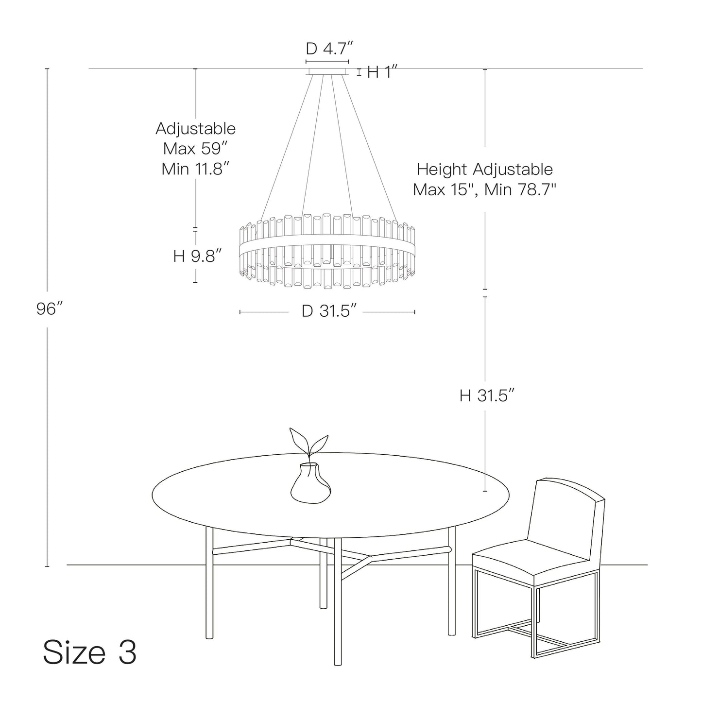 Aurum Luxury Gold Crystal Chandelier