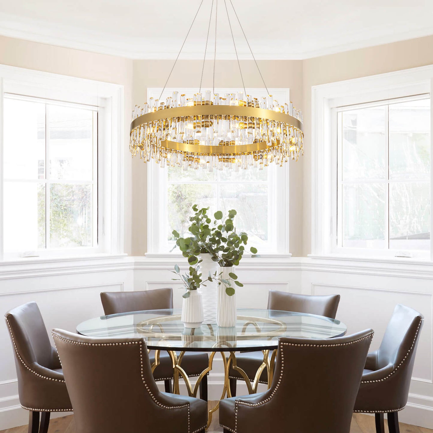 Aurum Luxury Gold Crystal Chandelier