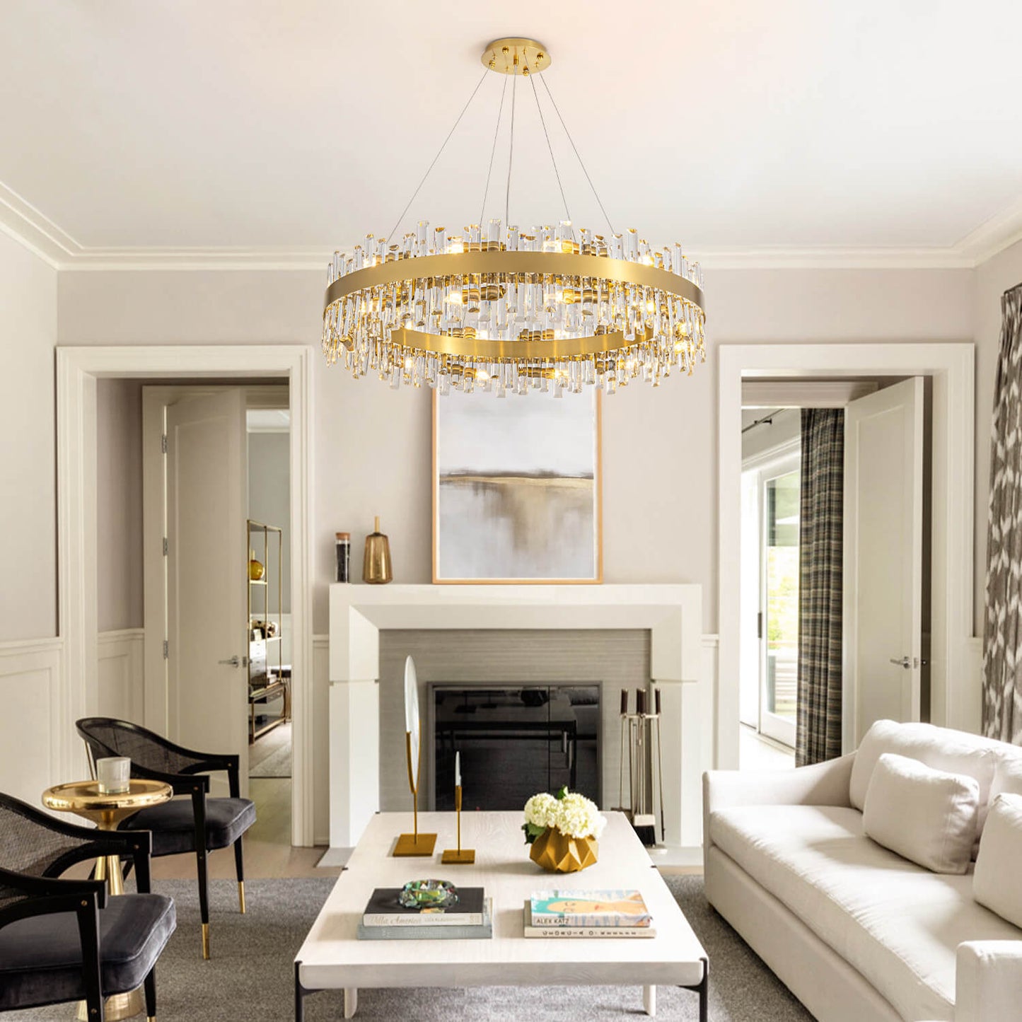 Aurum Luxury Gold Crystal Chandelier