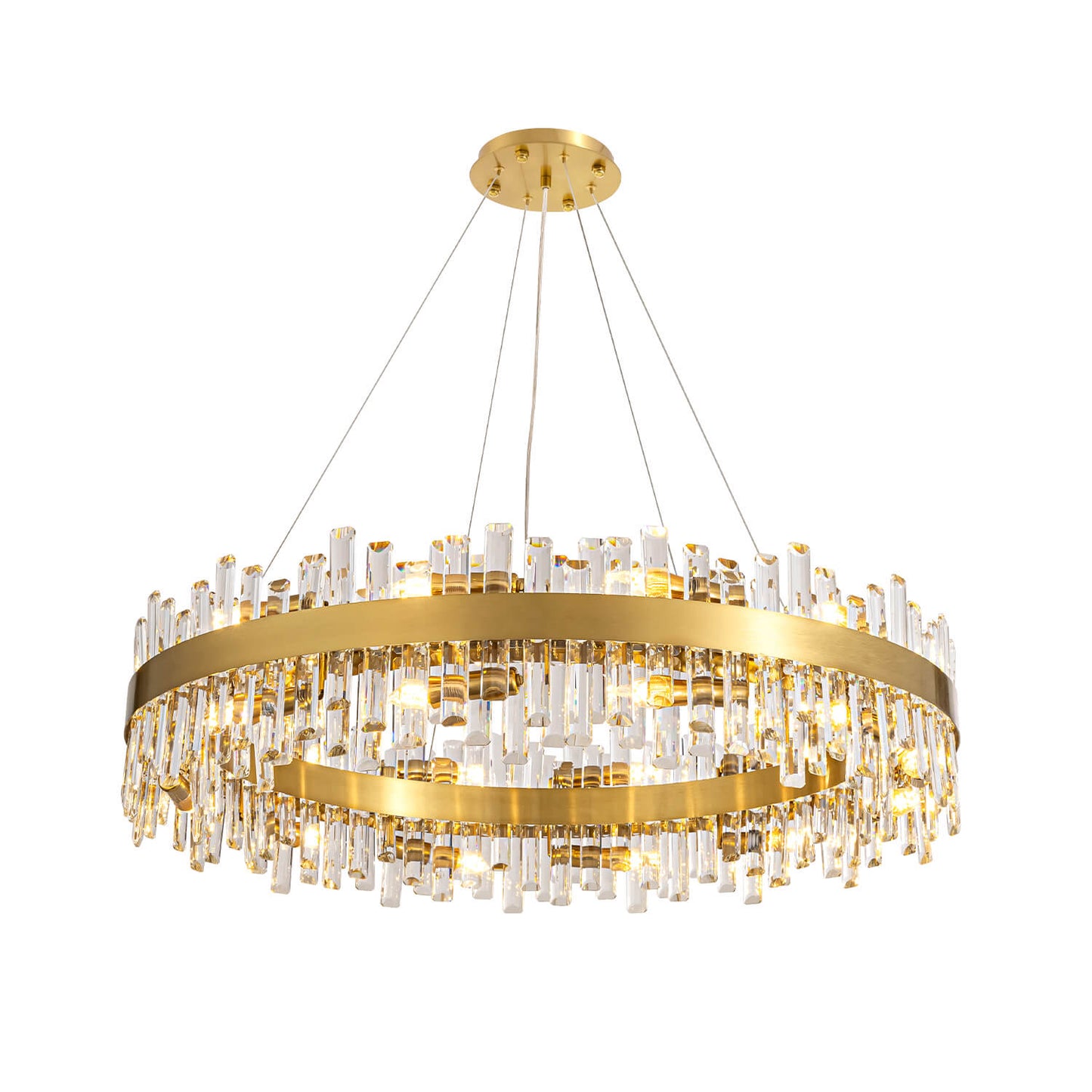 Aurum Luxury Gold Crystal Chandelier