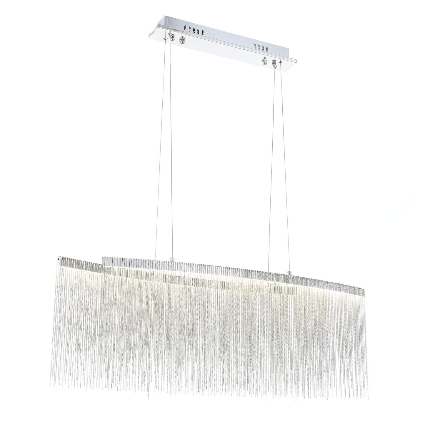 Modern Linear Aluminum Chandelier for Dining room