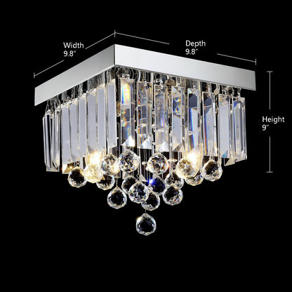 Modern Crystal Raindrop Ceiling Lighting