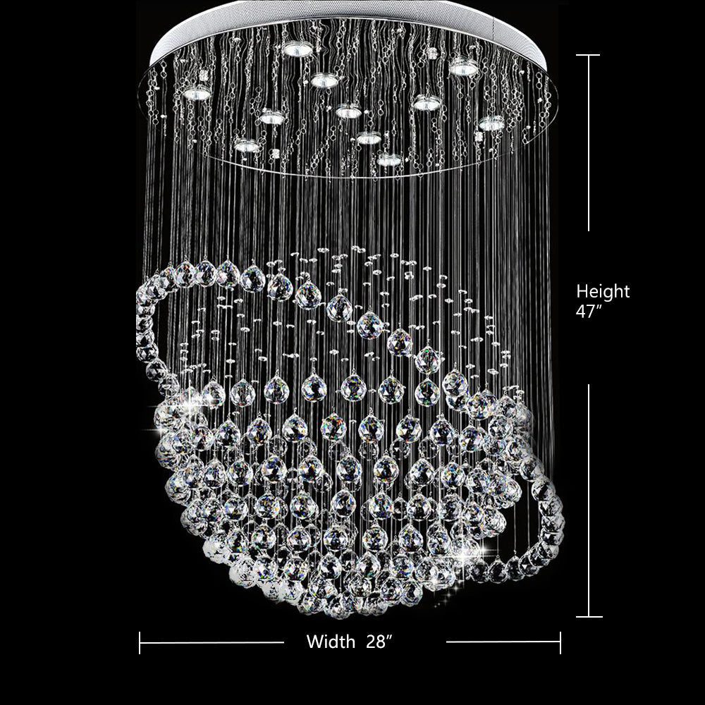 Modern Star Sphere Rain Drop Chandelier with Orbit