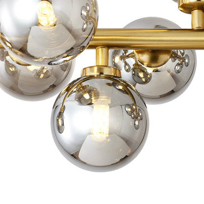 Glass Globes Linear Chandelier